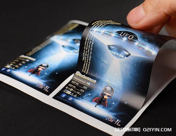 光白PE不干膠海鮮產品包裝標簽定制  第2張